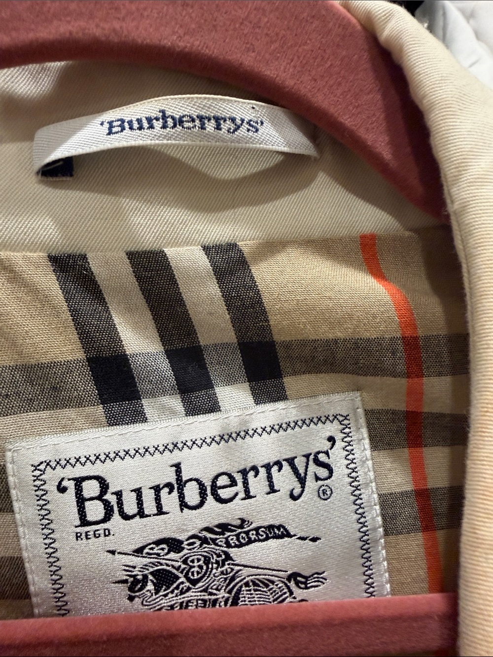 Burberry Beige Trench Coat with Signature Check Lining - Picture 3 of 4